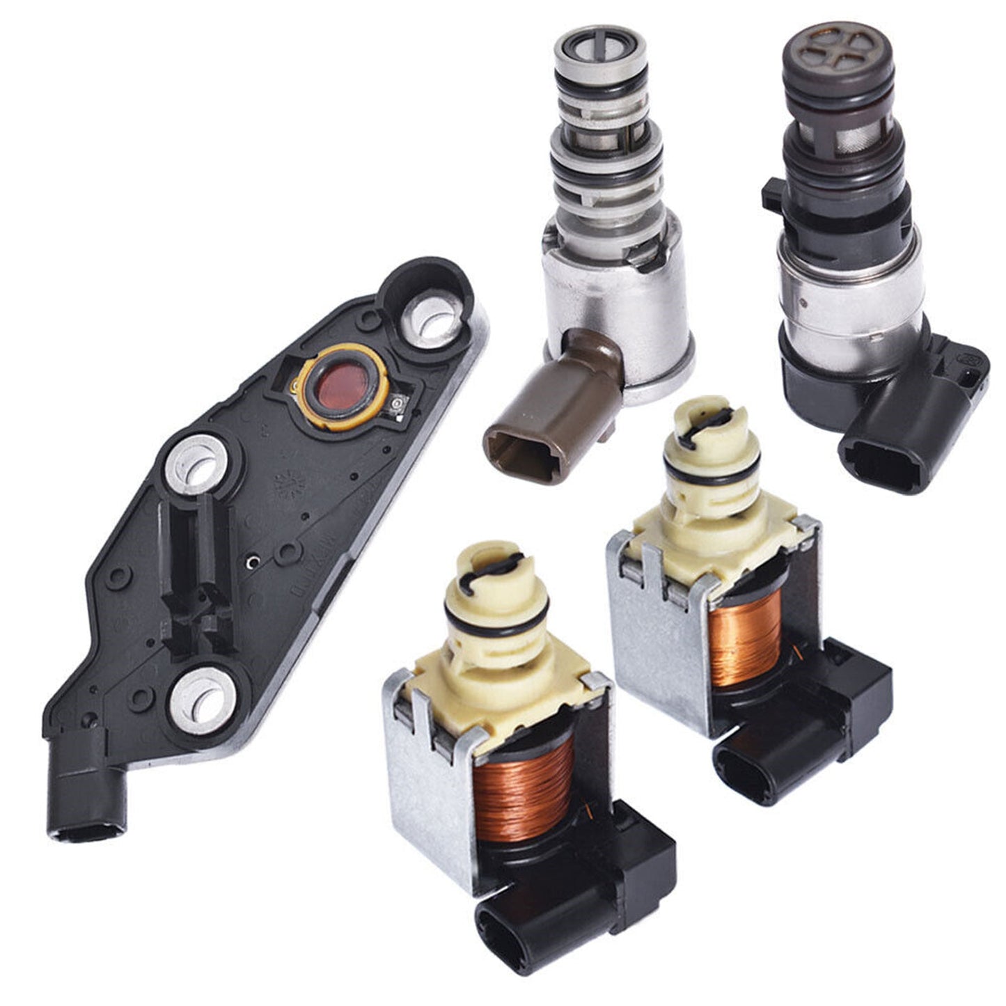 2006-2011 Lucerne V6 3.8L 3.9L 4 Spd FWD 4T65E Transmission Solenoid Kit TCC 2 Shift EPC Switch 4T69E