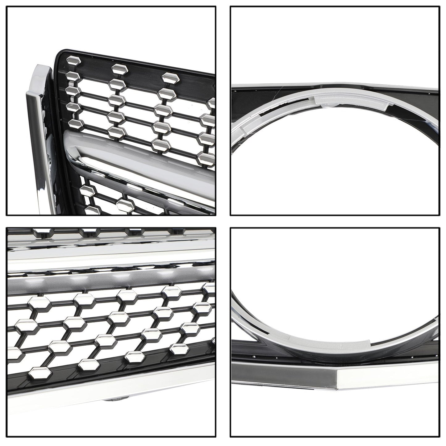 2009-2013 Mercedes Benz E-Class W207 C207 Coupe Convertible AMG Front Grill Chrome Replacement Grille