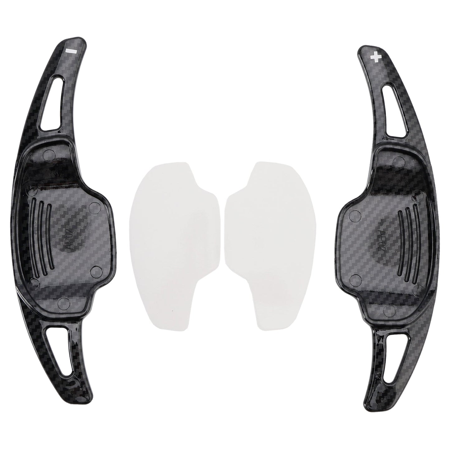 2016-2018 Buick Lacrosse Cadillac CT6 XT5 Carbon Look Steering Wheel Paddle Shifter Extension Covers