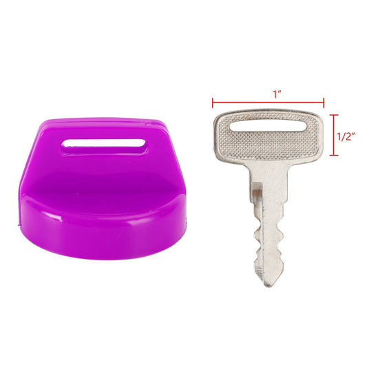2PCS Violet Ignition Key Cover w/Nut For Polaris RZR XP 570 800 900 1000 5433534