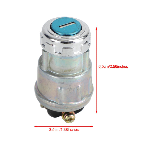 Universal Ignition Switch For Jk423 Flush Mount 12V 2Key 3 Position Off On Start