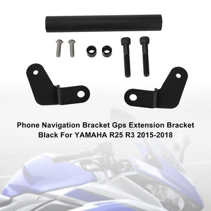 Navigation Bracket Phone Gps Bracket Black Fits For Yamaha R25 R3 2015-2018