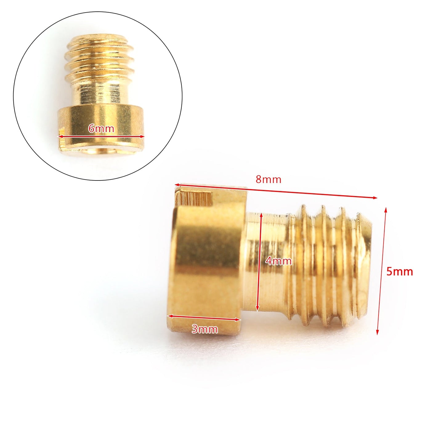 GY6 Motorcycle Scooter Carburetor PZ19 10set Round Head Main Jet 5mm 82-105