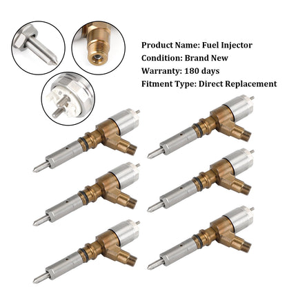 Caterpillar C6 C6.4 Engine 6PCS Fuel Injectors 3264700 10R-7675