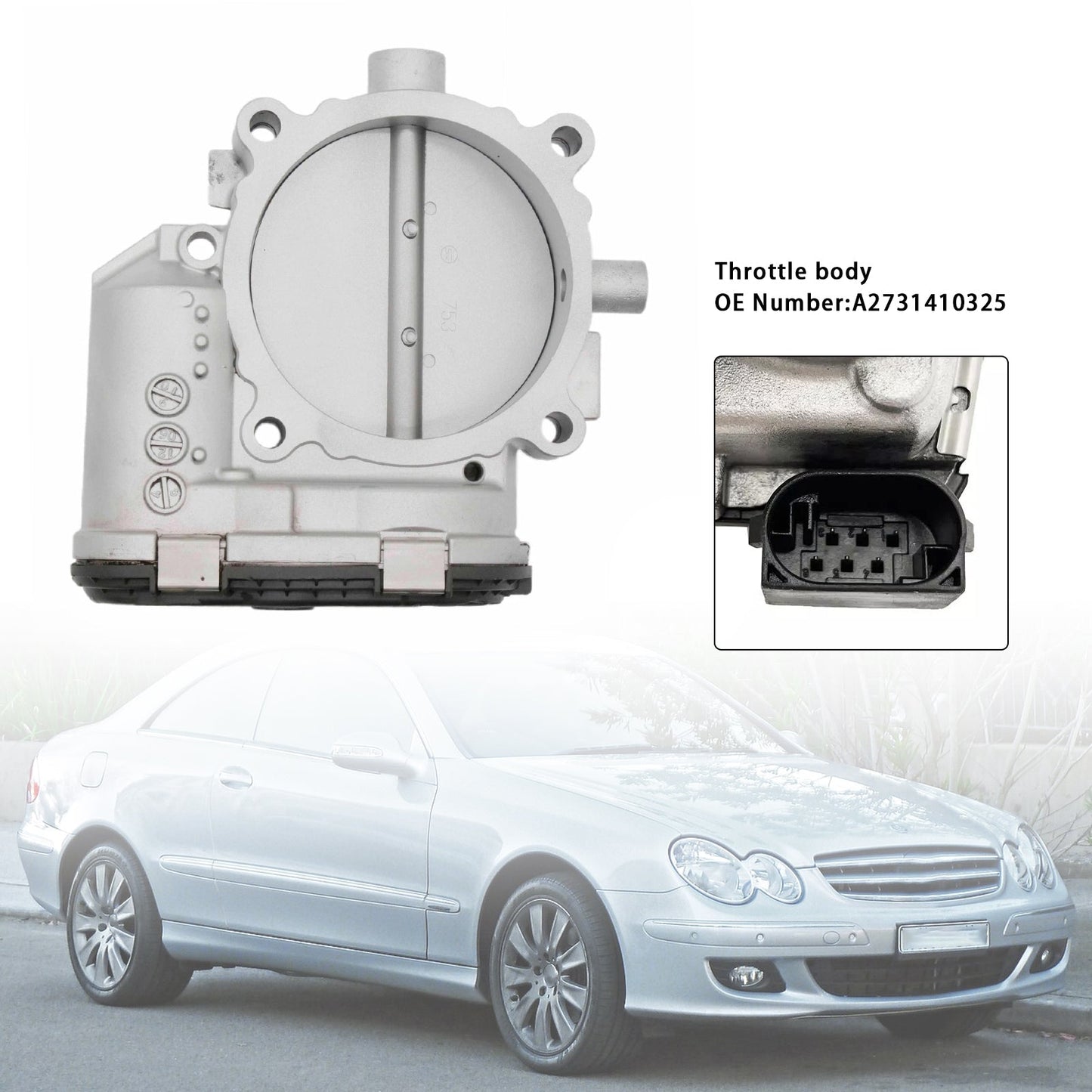 2006/06-2009/05 Mercedes-Benz CLK C209 CLK 500 5461 ccm 285 KW388 HP Throttle Body A2731410325
