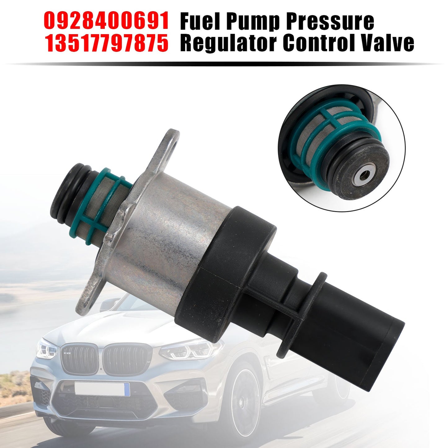 2008-2013 BMW 1 Convertible E88 0928400691 13517797875 Fuel Pump Suction Pressure Regulator Control Valve