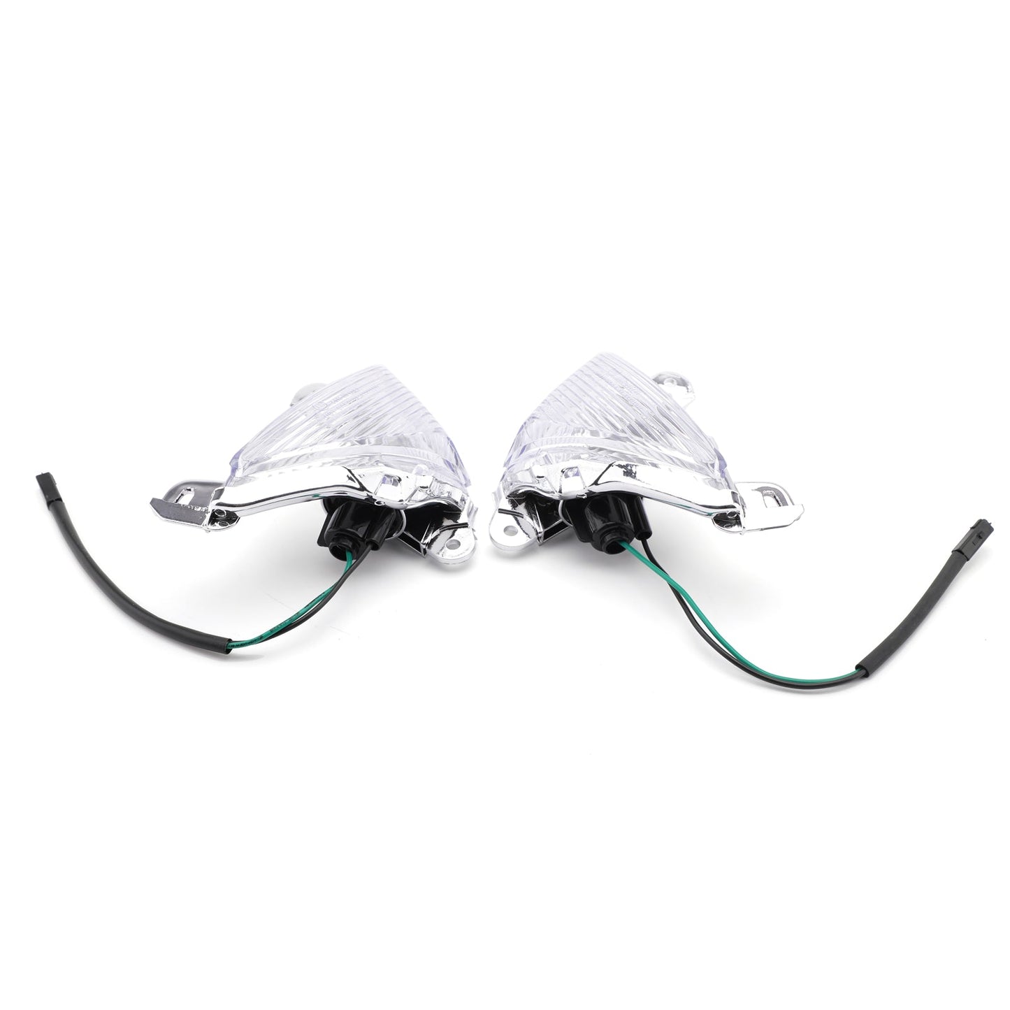 Front Turn Signals Lens For ZX 14R 10R 6R 636 Ninja 650F Clear Champoo