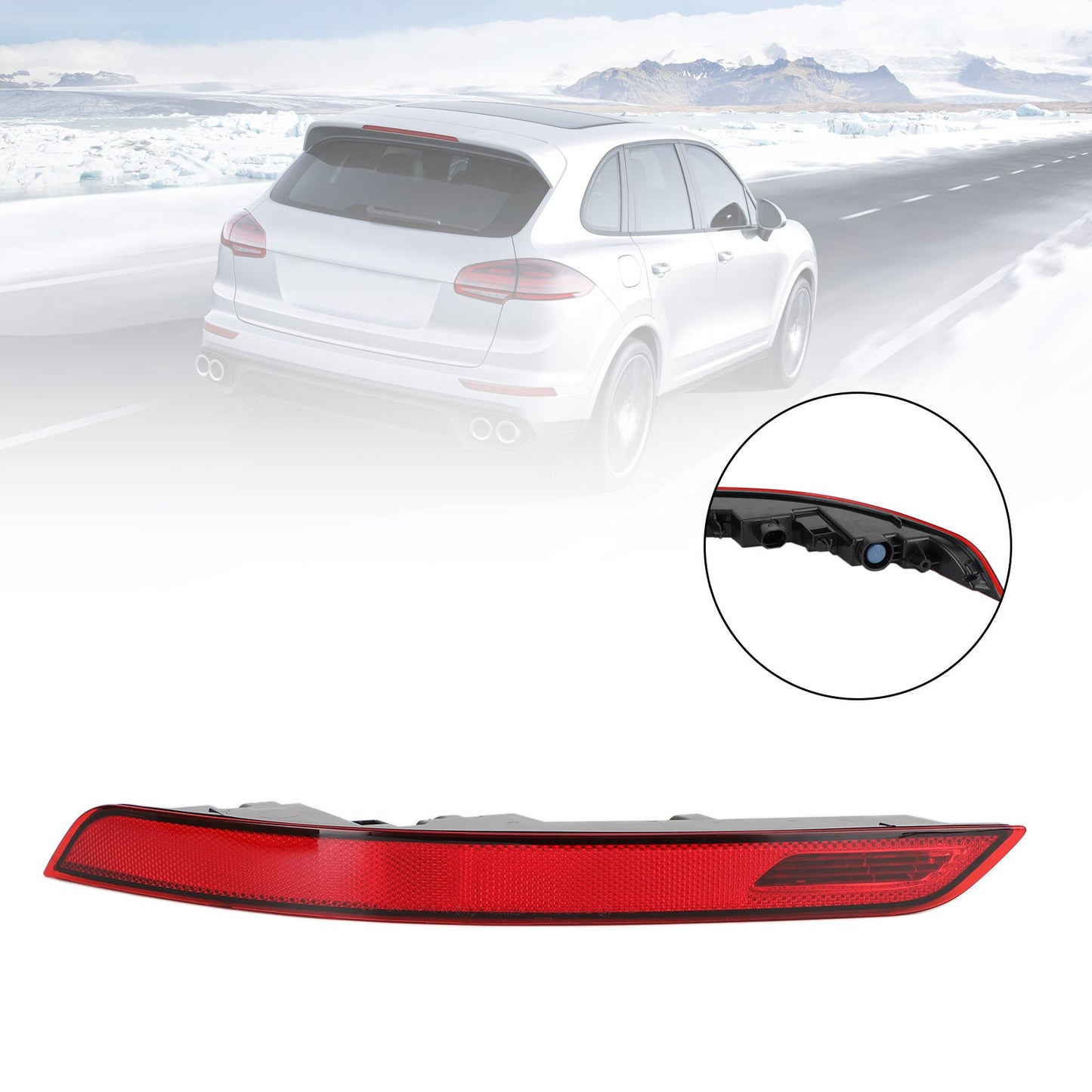 2015-2017 Porsche Cayenne Rear Bumper Fog Reflector Light 95863110510/610