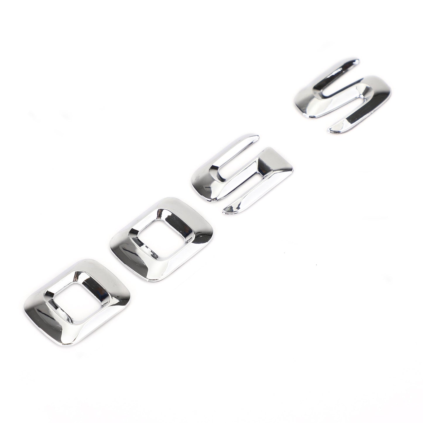 Rear Trunk Emblem Badge Nameplate Decal Letters Numbers Fit Mercedes S500 Chrome