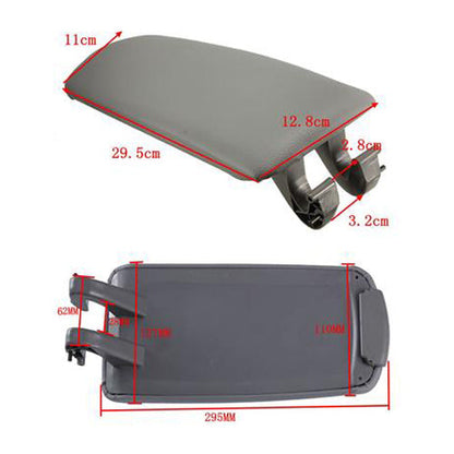 2002-2008 Audi A4 Black Leather Armrest Center Box Console Lid Cover Black Gray Khaki