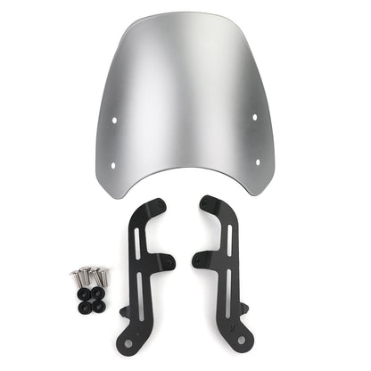 ABS Plastic Motor Windshield WindScreen for Triumph Bonneville T100 T120 Silver