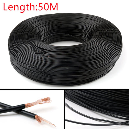 Connector 50ohm M17/119-RG174 Coax Pigtail, 50M RG174 RF Coaxial Cable