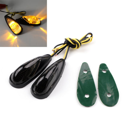 Turn Signals For Kawasaki Ninja 250 500 ZX6 ZX9 Honda CBR 600 1000 RR Champoo