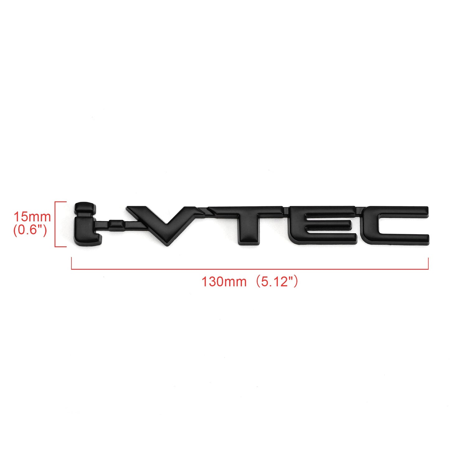 3D Metal i-VTEC Car Trunk Rear Turbo Fender Emblem Badge Decals Stickers Black