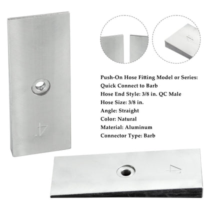 Heavy Duty Machined Steel Leaf Spring Shims for 2" Wide Leaf Springs (4 Degrees)