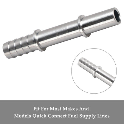 Quick Connect 3/8 Fuel Rail Hose To 3/8 Barb Adapter Fitting AN817-02-06BA