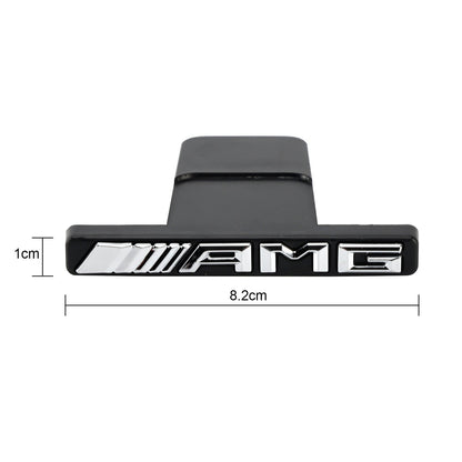 AMG Front Vertical Strip General Grill Emblem For Mercedes-Benz Grille Chrome / Red / Black AMG Decal Badge