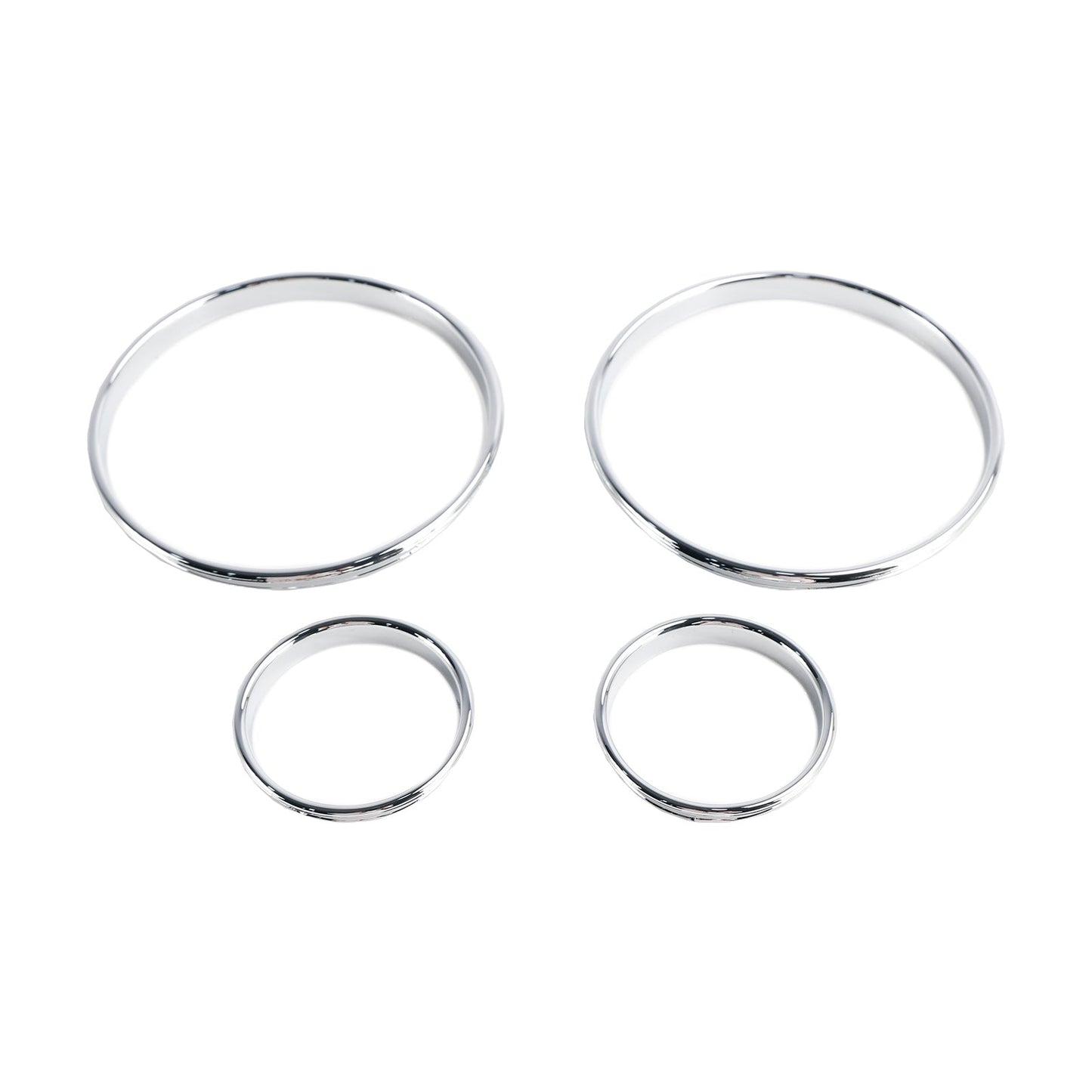 1995-2004 BMW E39 5 Series Silver Dash Trim Rings Speedometer Gauge Cluster Panel GF1734008