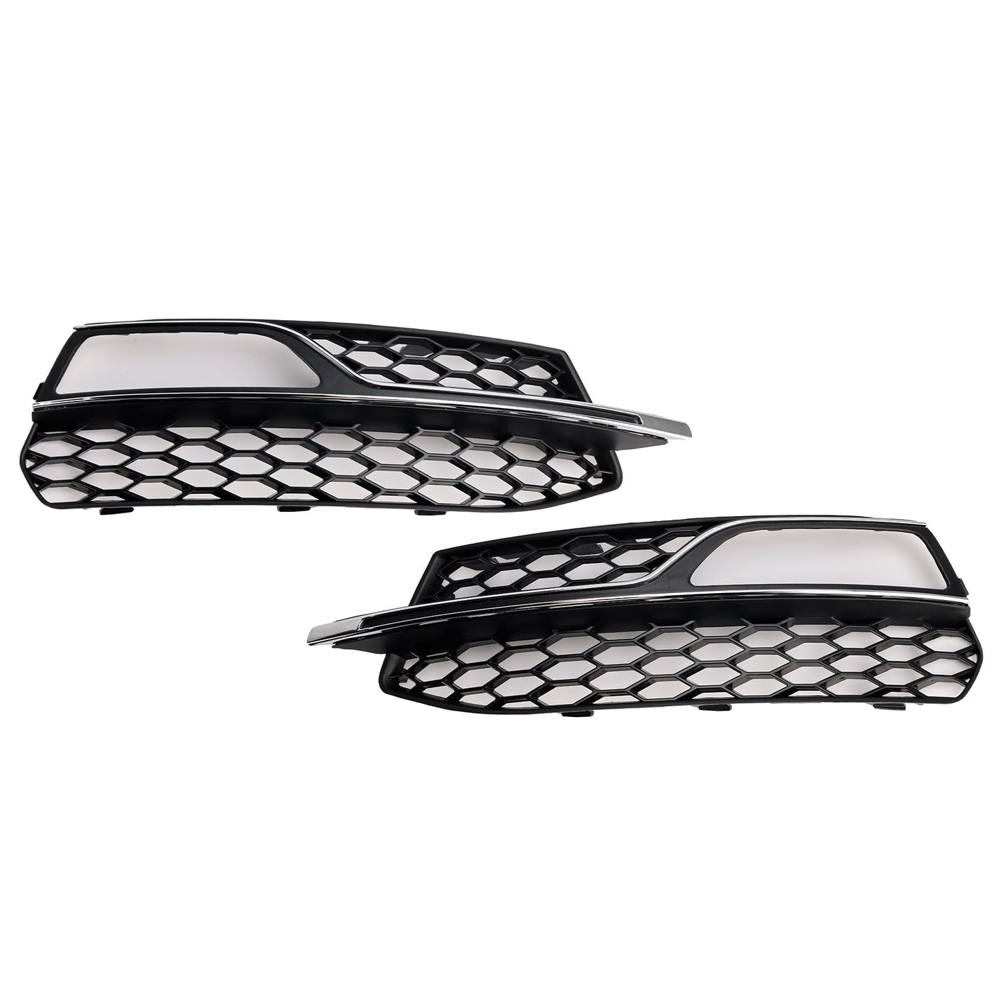 2013-2016 Audi A3 S-Line Front Lower Bumper Fog Light Cover Grille 8V3807681G 8V3807682G