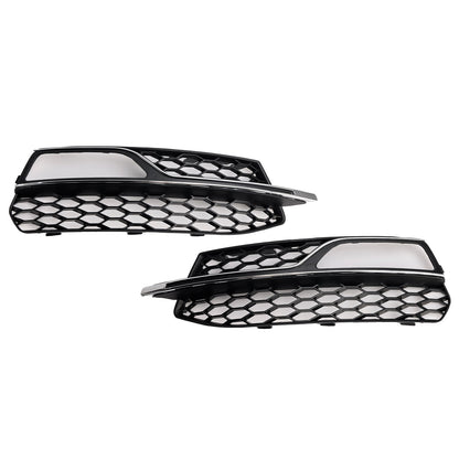 2013-2016 Audi A3 S-Line Front Lower Bumper Fog Light Cover Grille 8V3807681G 8V3807682G