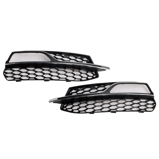 2013-2016 Audi A3 S-Line Front Lower Bumper Fog Light Cover Grille 8V3807681G 8V3807682G