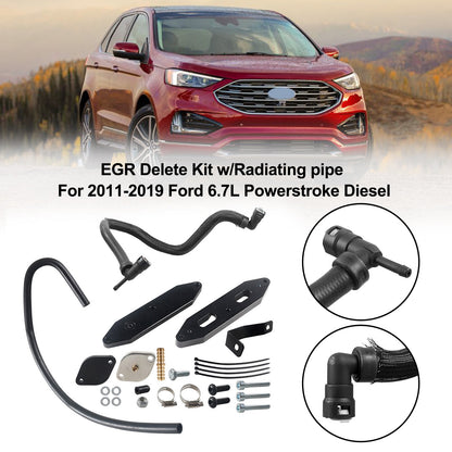 2011-2023 Ford F250 F350 F450 6.7L Powerstroke Diesel GR Delete Kit w/Radiating Pipe