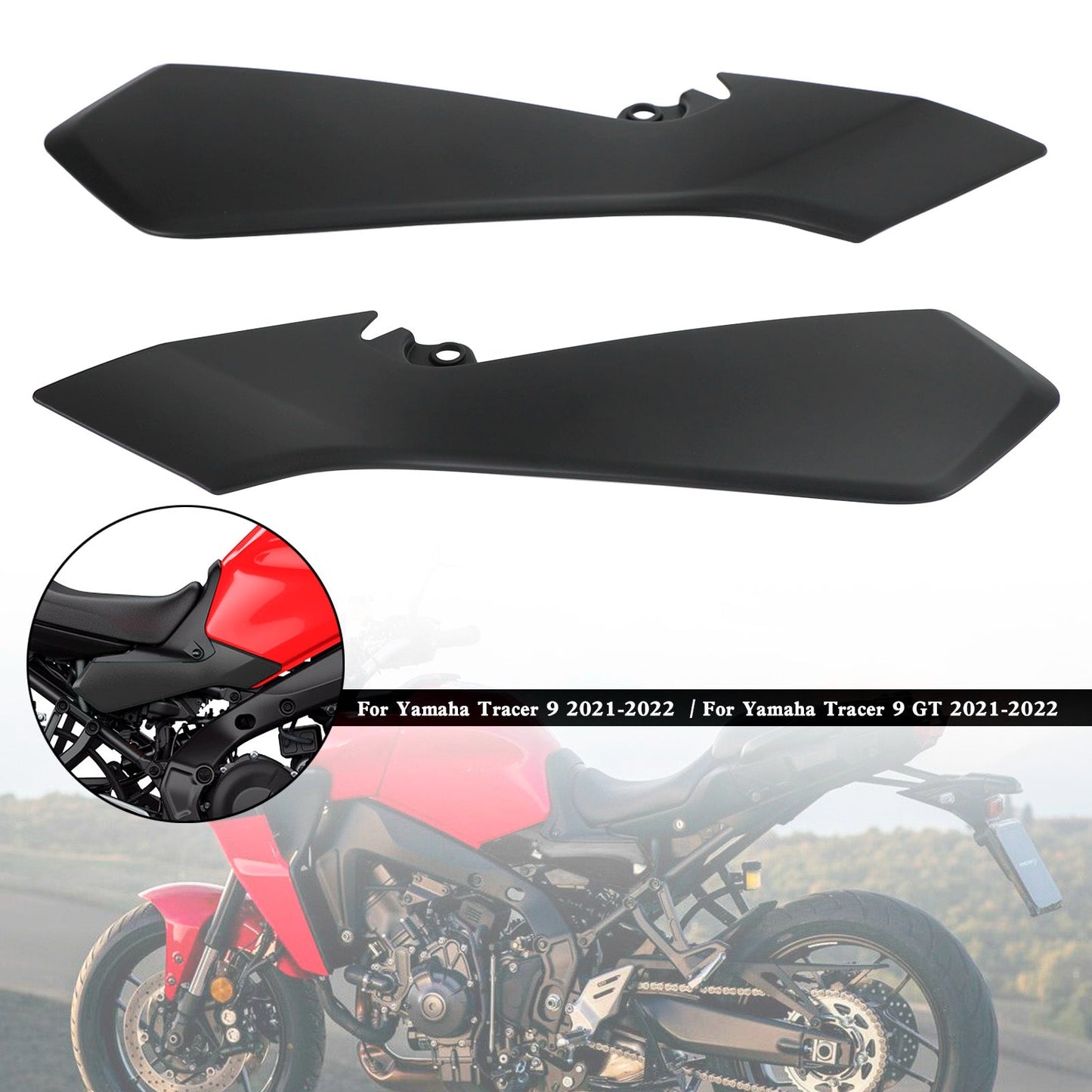 Rear Tail Side Seat Fairing Panel Cowl For Yamaha Tracer 9 GT 2021-2022