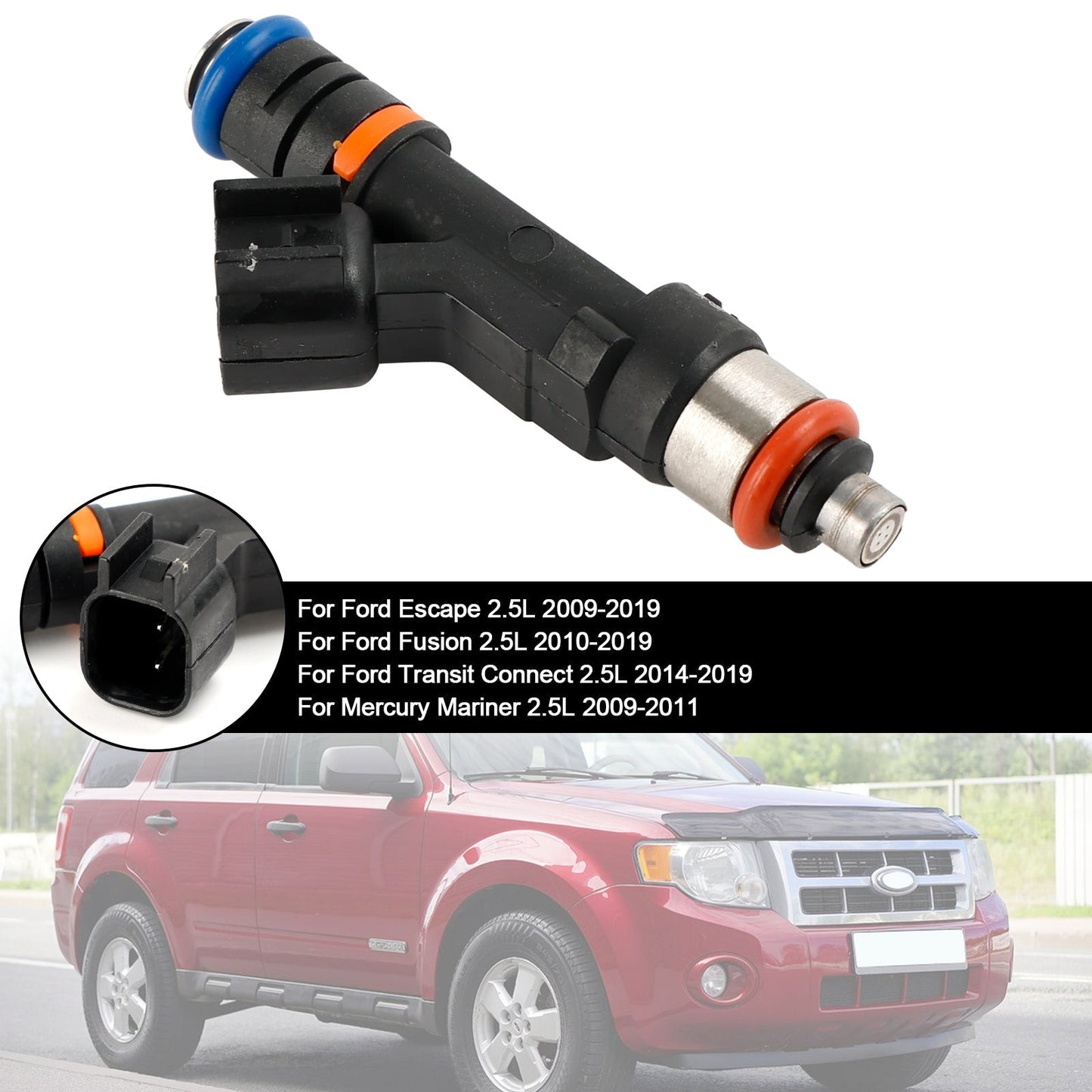 2009-2019 Ford Escape 2.5L Fuel Injector 0280158162 9E5Z9F593A 822-11210 800-2035N