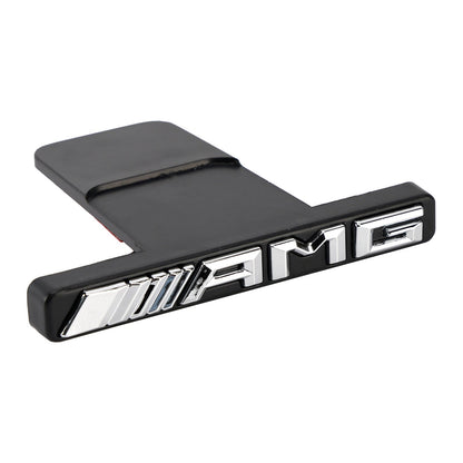 AMG Front Vertical Strip General Grill Emblem For Mercedes-Benz Grille Chrome / Red / Black AMG Decal Badge