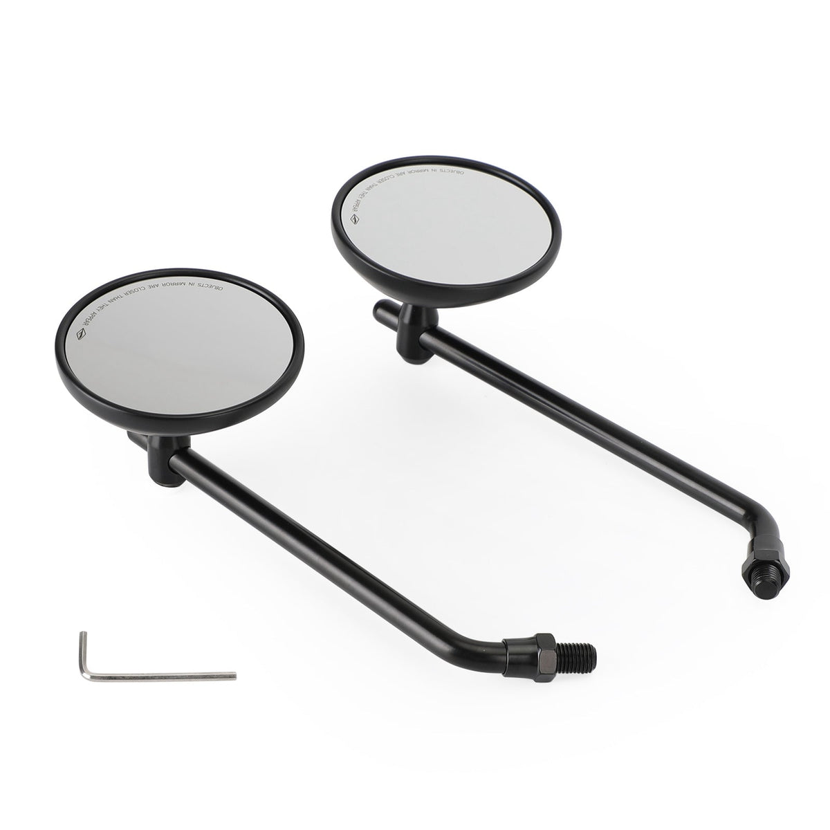 Classic Style Right & Left Black Mirror 10mm R/H For Honda CB Shadow Cruiser