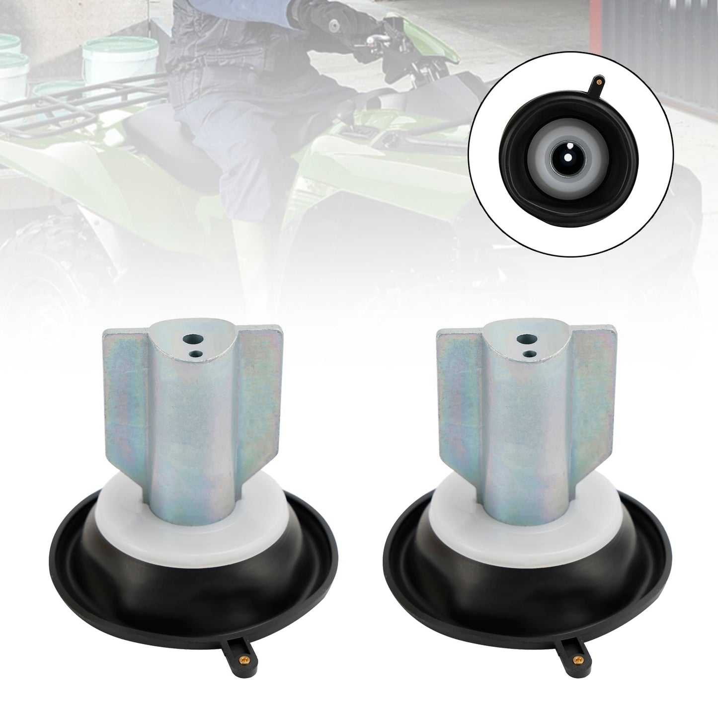 Kawasaki PRAIRIE 700 KVF650 KVF700 2PCS Carburetor Plunger Diaphragm