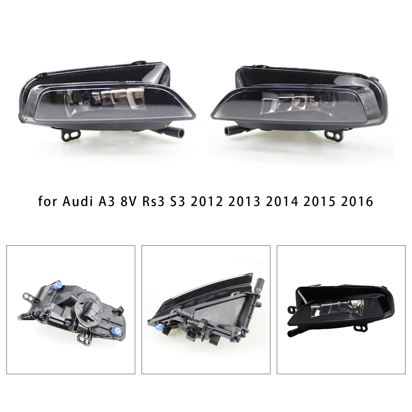 2012-2016 Audi A3 8V Rs3 S3 1 Pcs Front Left Fog Light Lamps With Bulbs 8V0941699D 8V0941700D