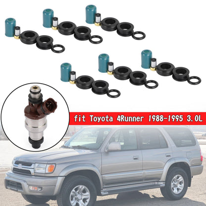 1988-1995 Toyota 4Runner/Pickup 3.0L 3VZE 6PCS Fuel Injectors Repair Seal Rebuild Kit