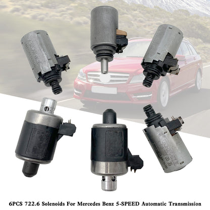 6PCS 722.6 Solenoids Mercedes Benz 5-SPEED Automatic Transmission