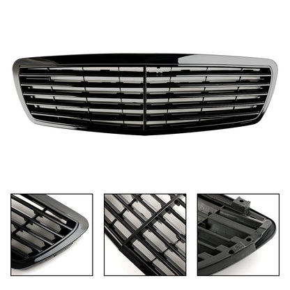 2002-2006 Mercedes-Benz W211 E-Class E320 E350 E500 E55 Front Grill Glossy Black Grille