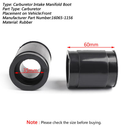 Intake Carburetor Boot For Kawasaki Ninja EX250 ZZR250 GPX250R 1988-1995