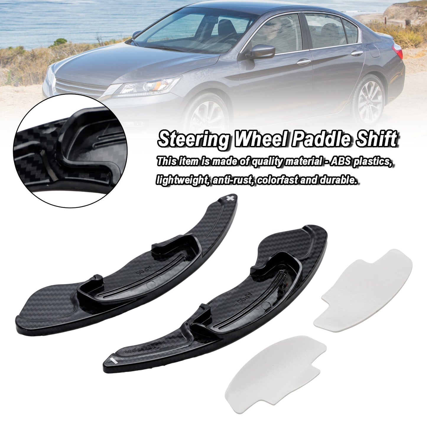 2014-up Honda Accord 2Pcs Steering Wheel Paddle Shifter Extension