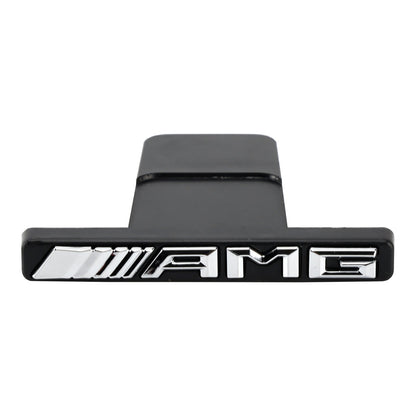 AMG Front Vertical Strip General Grill Emblem For Mercedes-Benz Grille Chrome / Red / Black AMG Decal Badge