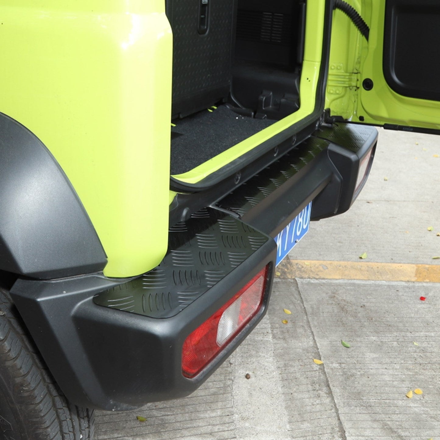 2019-2023 Suzuki Jimny Sierra JB74 3xBlack Alloy Rear Bumper Protector Guard Panel Trim