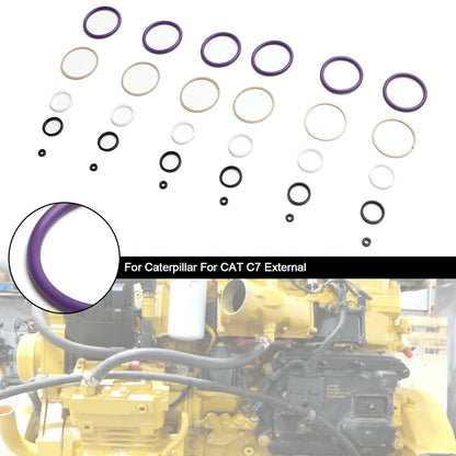 Caterpillar CAT C7 Internal 6PCS Fuel Injectors Seal O-Ring Kit