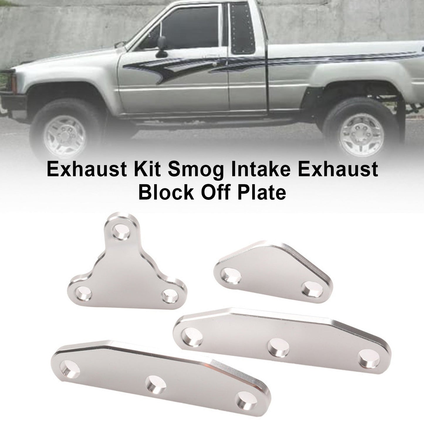 20R 22RE Toyota EGR Smog Exhaust Intake Block Off Plate Set Air Plug
