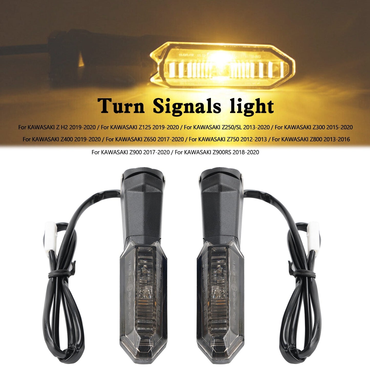 Kawasaki Z125 Z250 Z400 Z650 Z750 Z800 Z900 Turn Signals light Champoo