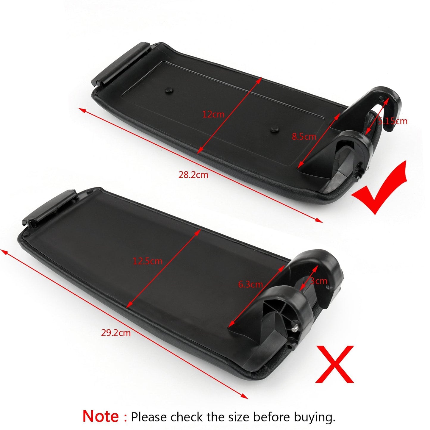2000-2008 Black Audi A4 S4 A6 PU Leather Center Console Armrest Cover Lid Black Gray Khaki