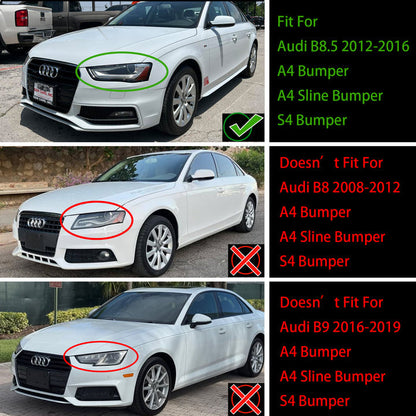 2012-2016 Audi A4 S4 B8 5 Quattro To RS4 Style Front Bumper Grill Replacement
