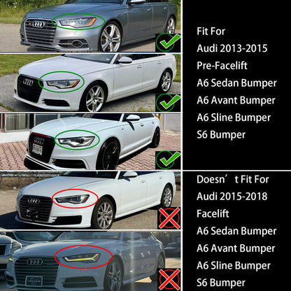 Audi 2012-2015 Audi S6 C7 Pre Facelift To RS6 Style Honeycomb Front Bumper Grille