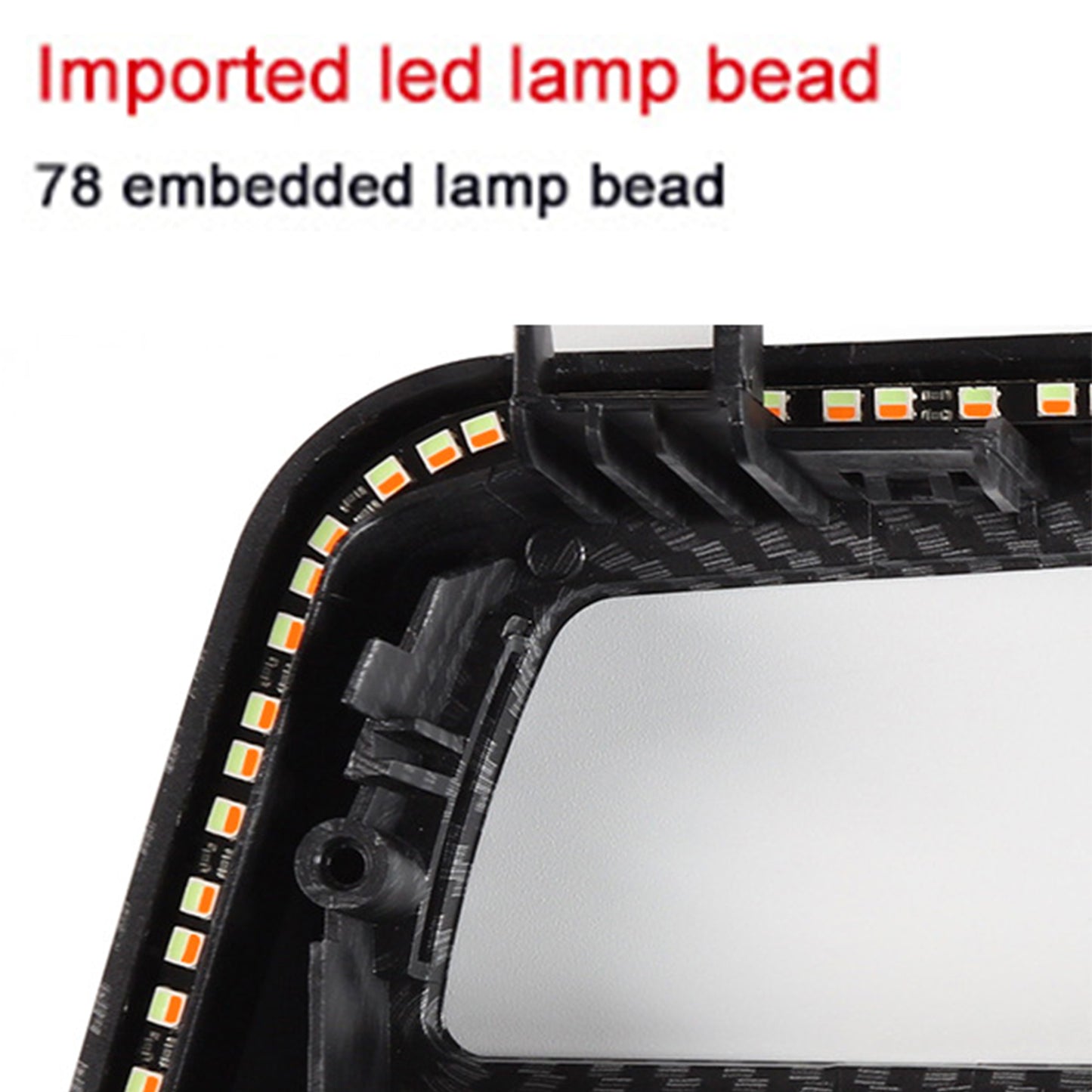 BMW F30 F31 F34 F80 F82 M3 M4 Carbon Ambient Light Radio Dash AC Trim LED Strip Panel