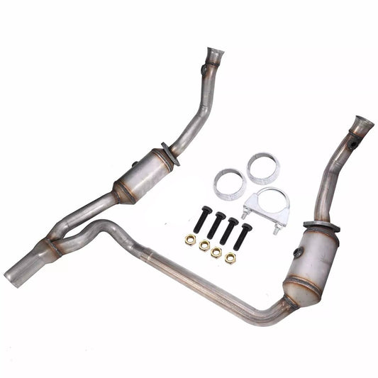 2010-2011 Jeep Wrangler 3.8L Y Pipe Catalytic Converter Complete Set 50498
