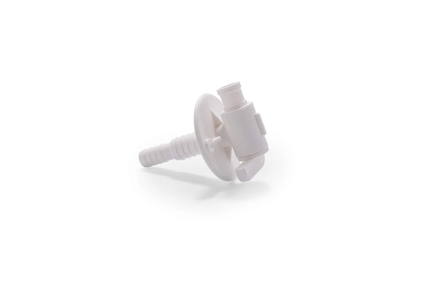 RV Fresh Water Tank Drain Valve with Flange Durable Plastic