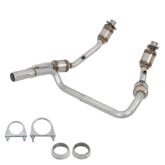 Jeep Wrangler JK 3.8L 2007-2009 Y-Pipe Front Exhaust Catalytic Converter