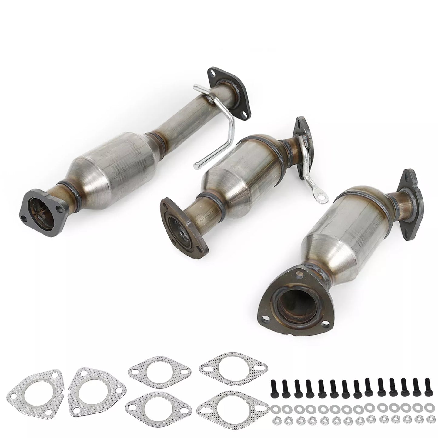 2007-2017 GMC Acadia 3.6L Front & Rear 3PCS Catalytic Converters 16547 16548 16574